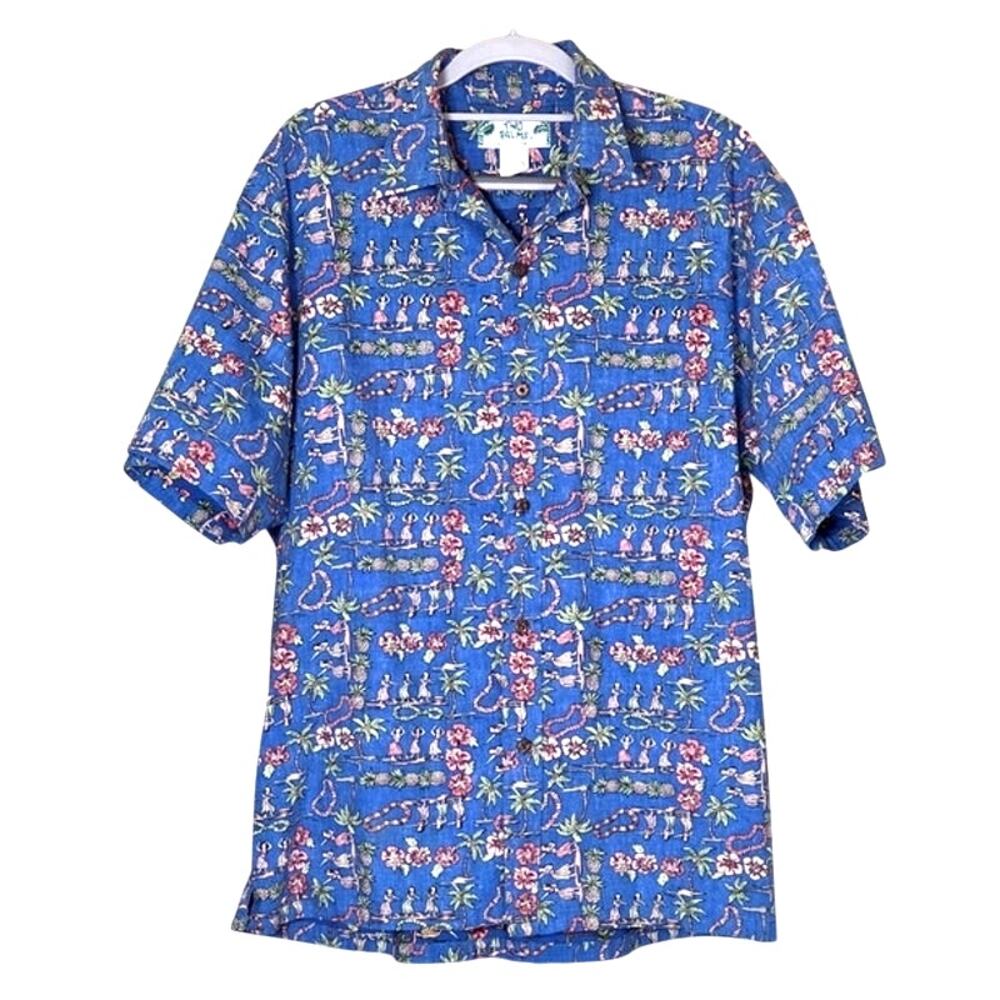 Two Palms Brand Made in Hawaii 100% Cotton Discontinued Pattern Men's size Large